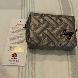 NWT lug metallic pearl Choo Choo mini with plastic pill case
